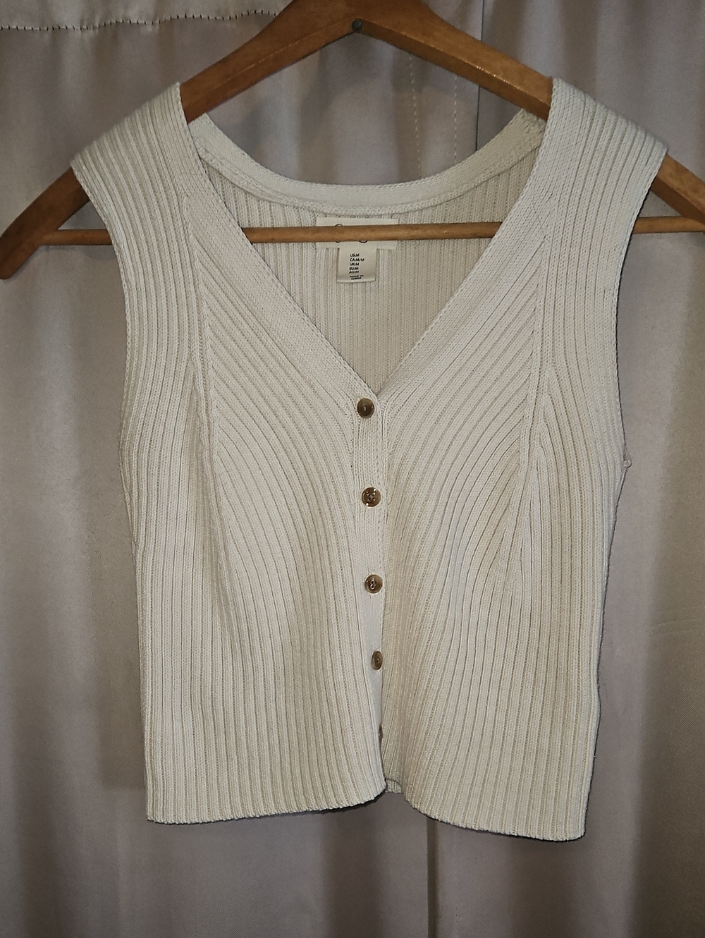 Cottagecore Feminine Crop Knit Top Medium